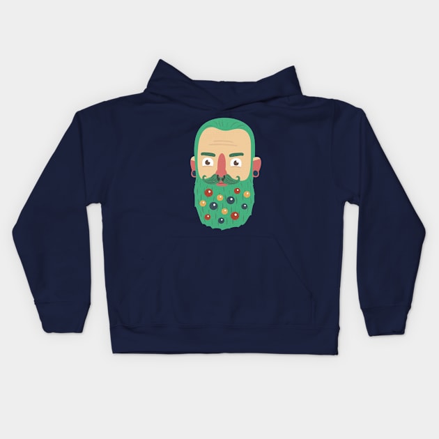 Beard Baubles Kids Hoodie by BeardyGraphics